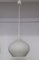 Lampada da soffitto in vetro opaco bianco e plastica bianca, anni '80, Immagine 3