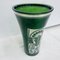 Italienische Jugendstil Vase aus grünem Glas & Silber, 1900 6
