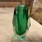 Jarrón Mid-Century moderno de cristal de Murano verde de Seguso, años 70, Imagen 5