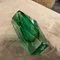 Jarrón Mid-Century moderno de cristal de Murano verde de Seguso, años 70, Imagen 3