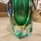 Mid-Century Modern Green Murano Glass Vase by Seguso, 1970s 7