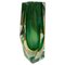 Jarrón Mid-Century moderno de cristal de Murano verde de Seguso, años 70, Imagen 2