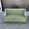Chiseled Velvet Bench Sofa, 1940s 6