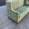 Chiseled Velvet Bench Sofa, 1940s 10