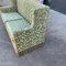 Chiseled Velvet Bench Sofa, 1940s 4
