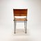 Sedia in stile Bauhaus in acciaio tubolare e pelle color cognac, anni '60, Immagine 3