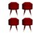 Maroon Beelicious Chair by Royal Stranger, Set of 4 1