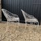 Set of Art Nouveau Wrought Iron Armchairs, Image 4