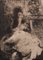 D'après Pierre Bonnard, Femme à Coudre, 20ème Siècle, Graphite Noir sur Papier, Encadré 1