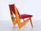 Swedish Oak and Velvet Lounge Chair by Bertil Behrman for Engen Möbelfabriker, 1956 5