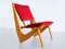 Swedish Oak and Velvet Lounge Chair by Bertil Behrman for Engen Möbelfabriker, 1956 4