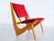 Swedish Oak and Velvet Lounge Chair by Bertil Behrman for Engen Möbelfabriker, 1956, Image 4