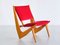 Swedish Oak and Velvet Lounge Chair by Bertil Behrman for Engen Möbelfabriker, 1956, Image 1