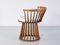 Französische moderne Stühle aus Eiche & weißem Bouclé, 1950er, 2er Set 12