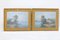 Landscapes, France, Late 1800s, Oil on Canvas, Framed, Set of 2 1