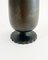 Art Deco Vase aus patinierter Bronze von Gab, 1930er 3