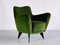 Perla Armchairs in Green Loro Piana Velvet by Giulia Veronesi for ISA Bergamo, Italy, 1950s, Set of 2, Image 11