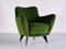 Perla Armchairs in Green Loro Piana Velvet by Giulia Veronesi for ISA Bergamo, Italy, 1950s, Set of 2, Image 7