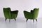 Fauteuils Perla en Velours Loro Piana Vert par Giulia Veronesi pour ISA Bergamo, Italie, 1950s, Set de 2 2