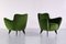 Perla Armchairs in Green Loro Piana Velvet by Giulia Veronesi for ISA Bergamo, Italy, 1950s, Set of 2, Image 5