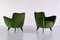 Perla Sessel aus grünem Loro Piana Samt von Giulia Veronesi für ISA Bergamo, Italien, 1950er, 2er Set 5