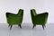 Perla Armchairs in Green Loro Piana Velvet by Giulia Veronesi for ISA Bergamo, Italy, 1950s, Set of 2, Image 4