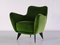 Perla Sessel aus grünem Loro Piana Samt von Giulia Veronesi für ISA Bergamo, Italien, 1950er, 2er Set 15