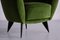 Fauteuils Perla en Velours Loro Piana Vert par Giulia Veronesi pour ISA Bergamo, Italie, 1950s, Set de 2 10