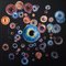 David Crunelle / Eyeem, zusammengesetztes Bild Digital der menschlichen Augen über kariertem Hintergrund, Fotopapier 1