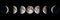 Delpixart, Moon Phases, Elements of This Image Are Provided by Nasa, Photographic Paper 1