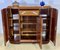 Art Deco Burr Walnut Buffet with Glass 7