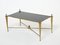 French Gilded Wrought Iron Opaline Coffee Table from Maison Ramsay, 1960s 3