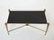 French Gilded Wrought Iron Opaline Coffee Table from Maison Ramsay, 1960s 9