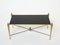 French Gilded Wrought Iron Opaline Coffee Table from Maison Ramsay, 1960s 13