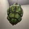 Italian Green Wrought Iron Murano Pendant Light 8