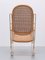 Gold & Wicker Rocking Chair in Thonet Style, 1970s 5