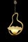 Yellow Italian Murano Glass Pendant Light, Image 11