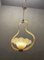 Yellow Italian Murano Glass Pendant Light, Image 8