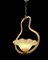 Yellow Italian Murano Glass Pendant Light, Image 7