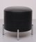 Black Faux Leather Sewing Stool, 1960s 1