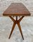 Mid-Century Modern Sculpted X Base Dining Table or Folding Console Table in the Style of Ico Parisi, Image 10