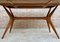 Mid-Century Modern Sculpted X Base Dining Table or Folding Console Table in the Style of Ico Parisi, Image 8