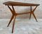 Mid-Century Modern Sculpted X Base Dining Table or Folding Console Table in the Style of Ico Parisi 4