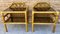 Bamboo & Rattan Nightstands with Low Glass Shelves, Italy, 1960s, Set of 2, Image 2