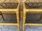 Mesitas de noche de bambú y ratán con estantes bajos de vidrio, años 60. Juego de 2, Imagen 11