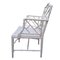 Spanish Armchair in Wood Imitating Bamboo with Woven Wicker Seat 3