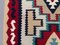 Tapis Kilim Medium en Laine Rouge, Marron, Bleu et Beige 6