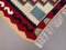 Medium Wool Kilim Rug in Red, Brown, Blue & Beige, Image 4