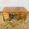 Large Mid-Century English Oak Desk, 1940s, Image 4