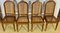 Art Nouveau Cane Chairs, 1900, Set of 4 4